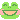 a small gif of a pixelated frog's face, smiling wide. click it!